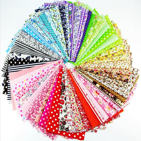 60 Pcs 4" x 4"(10cm x 10cm) Assorted Craft Fabric Bundle Squares Patchwork Fabric Sets for DIY Sewing Scrapbooking Quilting Dot Pattern...