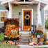 Happy Fall Garden Flag Burlap Vertical Double Sided Fall Pumpkin Maple Leaves Small Yard Flag, Thanksgiving Autumn Harvest Holiday Outdoor Decorat...