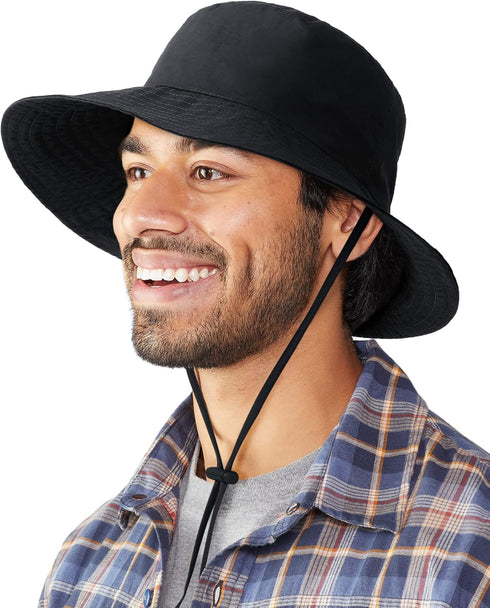 Waterproof Bucket Rain Hat for Men Women Wide Brim Sun Protection Packable Boonie Hat Outdoor Beach Safari Fishing Hat...