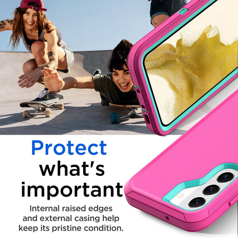 AICase for Samsung Galaxy S22 Case with Screen Protector,Heavy Duty Drop Protection Full Body Rugged Shockproof/Dust Proof Military Protective Tou...