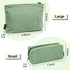 MAGEFY Makeup Bag 2 PCS Corduroy Make up Bag for Purse Travel Cosmetic Bag for Women Small Makeup Pouch Cute Makeup Brush Bag Preppy Stuff Travel ...