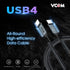 VCOM USB 4 Cable for Thunderbolt 4 Cable 4 FT, 100W Cable with 40Gbps Data and 8K@30Hz 5K@60Hz or Dual 4K Video,Compatible with Thunderbolt 3/4 Ca...