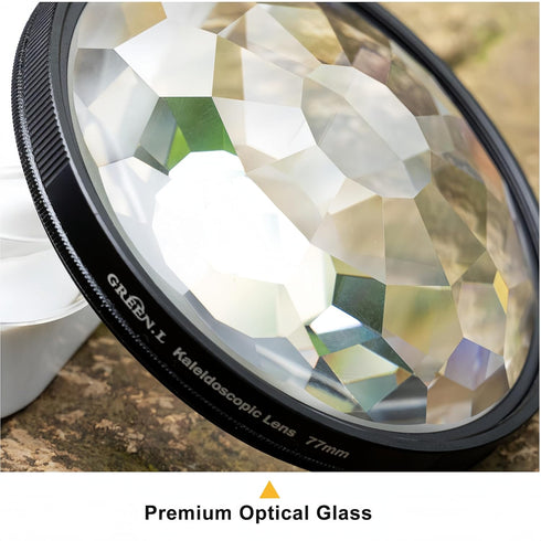 77mm Kaleidoscope Prism Filter, premium Prism Crystal Glass Special Effect Filter for Camera Lens...