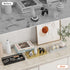 EKNITEY Vanity Tray for Bathroom Counter - Small Rectangle Decorative Tray 11 Inch Black Batroom Countertop Tray Organizer for Perfume Makeup Cosm...