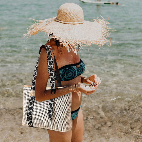 Straw Bag, Beach Bags for Women, Soft Woven Beach Tote Canvas Shoulder Strap, Handmade Rattan Handbag for Vacation...