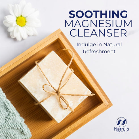 Dead Sea Magnesium Soap Bar – Deep Cleansing, Moisturizing Body Soap for Dry Itchy and All Skin Types – Shower Soap Soothes Muscles and Joints – A...