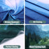 Apdidl Forest Tapestry for Bedroom Aesthetic Nature Foggy Mountain Tree Wall Tapestry Landscape Backdrop Green Woodland Scenery Wall Hanging for L...