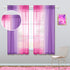 KOUFALL Kawaii Room Decor for Bathroom Pink and Purple Teen Girls Ombre Kids Curtain Rod Pocket Small Curtains for Girl Bedroom Decorations 45 Inc...