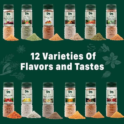 Dh Foods Shrimp Salt Seasoning Spice 4 Oz | No Synthetic Color, No Artificial Preservatives | For Fruits Seafood Vegetables Meat | Suitable For Eu...