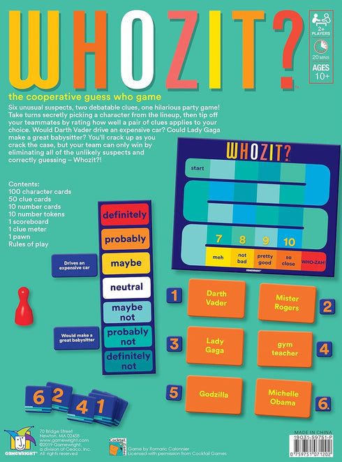 Whozit? The Cooperative Guess Who Game...
