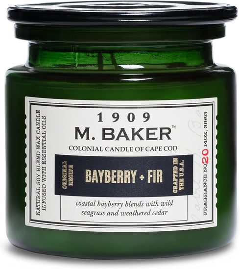 Colonial Candle Bayberry Fir Scented Jar Candle | 2-Wick Natural Soy Blend Wax Candle for Home | Relaxing Aromatherapy Candle Infused with Essenti...
