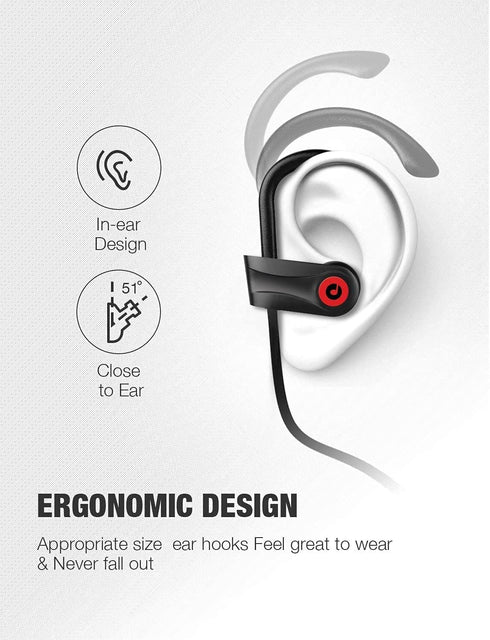 Otium Bluetooth Earbuds Wireless Headphones Bluetooth Headphones, Sports Earbuds, IPX7 Waterproof Stereo Earphones for Gym Running 15 Hours Playti...
