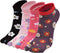 Artfasion Women Flip Flop Socks - Tabi Ankle Sock Colorful Two Toe Finger Running Socks for Womens Girls...