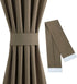 Sun Zero Barrow Energy Efficient Rod Pocket Door Curtain Panel, 54" x 72", Mocha...
