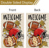 Fall Football Welcome Garden Flag 12 x 18 Inch Vertical Double Sided Burlap, Autunm Pumpkin Sports Game Day Flag for Yard Thanksgiving Holiday Out...