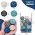 DomeStar 24PCS Blue Decorative Balls for Bowl Centerpiece, 2 Inch Rattan Balls Bowl Fillers Decor - Wicker Twig Orbs Spheres, Wedding Home Vase Ta...
