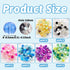 Beadthoven 360pcs 8mm Glass Beads for Bracelets Kit Crystal Crackle Beads Bulk for Jewelry Making Colorful Round Gemstones Friendship Bracelet Bea...