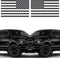 American Flag Sticker - Dark Gray - 5" x 3" (1 Pair) - Vinyl, Die Cut American Flag Decal - Best for Car Decals, Car Stickers, Truck Decals, Truck...