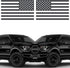 American Flag Sticker - Dark Gray - 5" x 3" (1 Pair) - Vinyl, Die Cut American Flag Decal - Best for Car Decals, Car Stickers, Truck Decals, Truck...