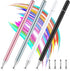 Stylus Pens for Touch Screen, 4 Pack Disc Universal Stylus Pen for iPad pro/iPhone/Android Tablets and All Capacitive Touch Screens (Black/White/G...