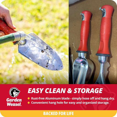 Garden Weasel Garden Trowel | Plant, Dig and Cultivate | Planting and Gardening Hand Digging Tool, Heavy Duty Trowel, Mini Gardening Shovel | 9136...