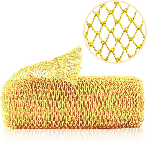 African Net Sponge, Authentic Exfoliating Body Scrubber for Bath and Shower, Multiple Textures with Gentle Deep Exfoliating and Rich Lather for Al...