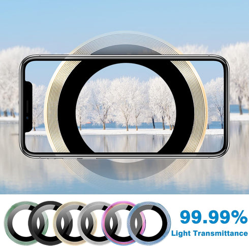Compatible with iPhone 14 Pro / 14 Pro Max Camera Lens Protector, Anti-Scratch Lens Cover 9H Tempered Glass Metal Camera Screen Protector Shockpro...