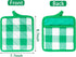 GROBRO7 5Pcs Cotton Buffalo Check Plaid Pocket Pot Holder Set Kitchen Heat Resistant Potholder Durable Cloth Potholders Bulk Green & White Oven Mi...