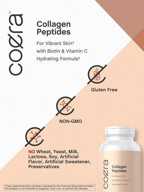 Horbaeach Collagen Peptide Pills | 150 Softgel Capsules | for Vibrant Skin | Biotin & Vitamin C | Grass Fed, Non-GMO, Gluten Free Supplement | Coe...