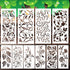 10 Pieces Flower Stencils for Painting, Ymapinc Leaf Stencil Floral Template Reusable Furniture Wall Canvas Decorative Stencils for Wood DIY Art C...