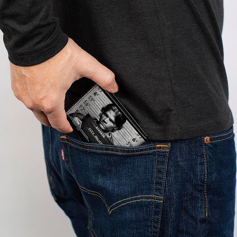 Buckle-Down Men's PU Bifold Wallet-Supernatural Dean + Sam Mug Shots Grays/Black/White, Multicolor, 4.0" x 3.5"...