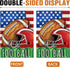 Fall Football Decorative Garden Flag, Autumn America Sports Game Day Yard Outside Home Decorations, Stars Stripes Seasonal Burlap Outdoor Small De...
