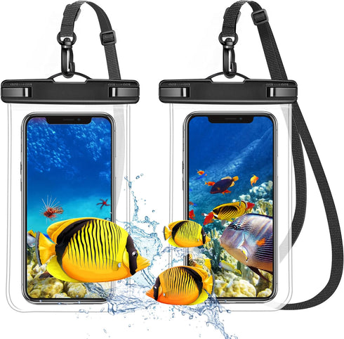 takyu Waterproof Phone Pouch, Universal Premium PVC Waterproof Cell Phone Case Dry Bag Compatible for iPhone 14,13,12 11 Pro Max Plus Mini & Other...
