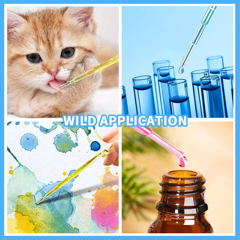 Teenitor 1Ml Transfer Pipettes Teenitor Eye Droppers 50Pcs Plastic Pipettes, Transfer Pipettes Eye Droppers for Liquids Essential Oils...