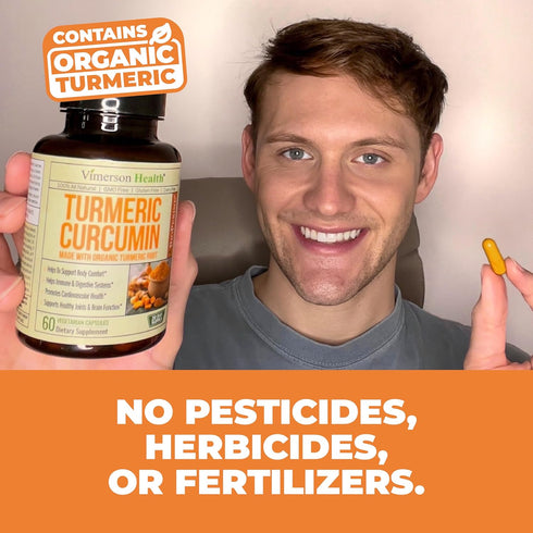 Organic Turmeric Curcumin & Black Pepper. High Absorption Joint Support Supplement with Bioperine. 95% Curcuminoids. Antioxidant Turmeric Suppleme...