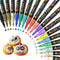 Acrylic Paint Pens Paint Markers Set of 18: Fine Point for Rock Painting Glass Wood Ceramic Fabric Metal Canvas Easter Eggs Pumpkin Kit, Drawing A...