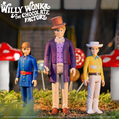 Super7 Willy Wonka and The Chocolate Factory Willy Wonka - 3.75" Willy Wonka Action Figure with Accessory Classic Movie Collectibles...