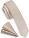 GUSLESON Fashion 1.58"?4cm? Solid Color Necktie and Pocket Square Sets For Men + Gift Box...