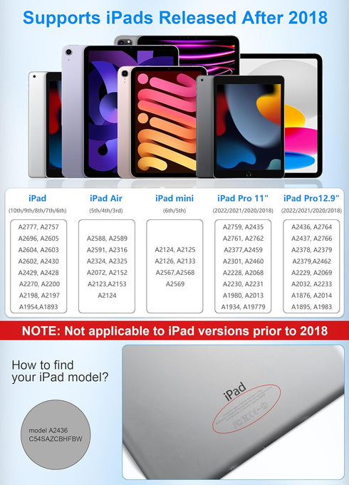 Stylus Pen for iPad - 13 Min Fast Charging Apple iPad Pencil with Bluetooth, Magnetic, Palm Rejection, Tilt Sensitivity for iPad 6-10 Generation, ...