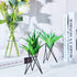 6 Pieces Air Plant Holder Black Metal Tabletop Air Plant Stand Rack Air Fern Display Stand for Home, Office and Wedding Decoration...