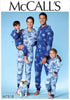 McCall Patterns Men's/Misses'/Boys'/Girls'/Children's Hooded Jumpsuits and Dog Coat with Kangaroo Pocket...