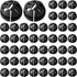 100pcs Push-in Cable Connectors, 3/8 Inch Trade Size Non-Metallic Push In Connector Plastic Electrical Box Wire Inserts Button Push-in NM Cable Cl...