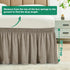 Biscaynebay Wrap Around Bed Skirts for Full & Full XL Beds 15" Drop, Taupe Adjustable Elastic Dust Ruffles Easy Fit Wrinkle & Fade Resistant Silky...
