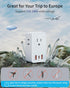 European Travel Plug Adapter, Type C International Power Adaptor Charger with 4 AC Outlets 3 USB Ports(1 USB C), US to Most Europe EU German Frenc...