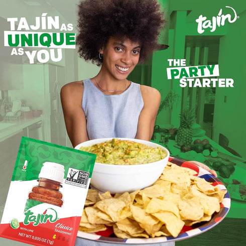 Tajin Clásico Chile Lime Seasoning To-Go Packets (Pack of 2)...