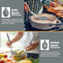 Kitchen Utensils Set, 4Pcs P&P CHEF Silicone Cooking Utensils Spatulas, Heat-proof Turner Spoon for Turning Mixing, Dishwasher Safe, (Grey)...