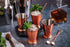 Sol Living Mint Julep Cups Set of 4, 12 oz Stainless Steel Lining Copper Cups Handcrafted Kentucky Derby Cups Barware Set for Cocktails Mixed Drin...