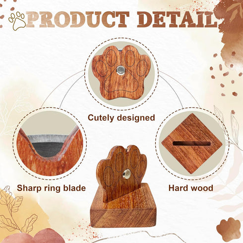 Savina Thread Cutter for Sewing, Table Top Yarn Cutter with Stand Blade Saver. Ideal for Quilting Projects, Wooden Sewing Tools DIY Craft. (1Pcs)...