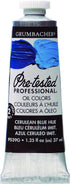 Grumbacher Pre-Tested Oil Paint, 37ml/1.25 Ounce, Cerulean Blue Hue (P039G)...