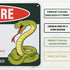 Venicor Snake Sign Decor - 8 x 12 Inches - Aluminum - Pet Snake Tank Accessories Tapestry Gifts Stuff Poster...